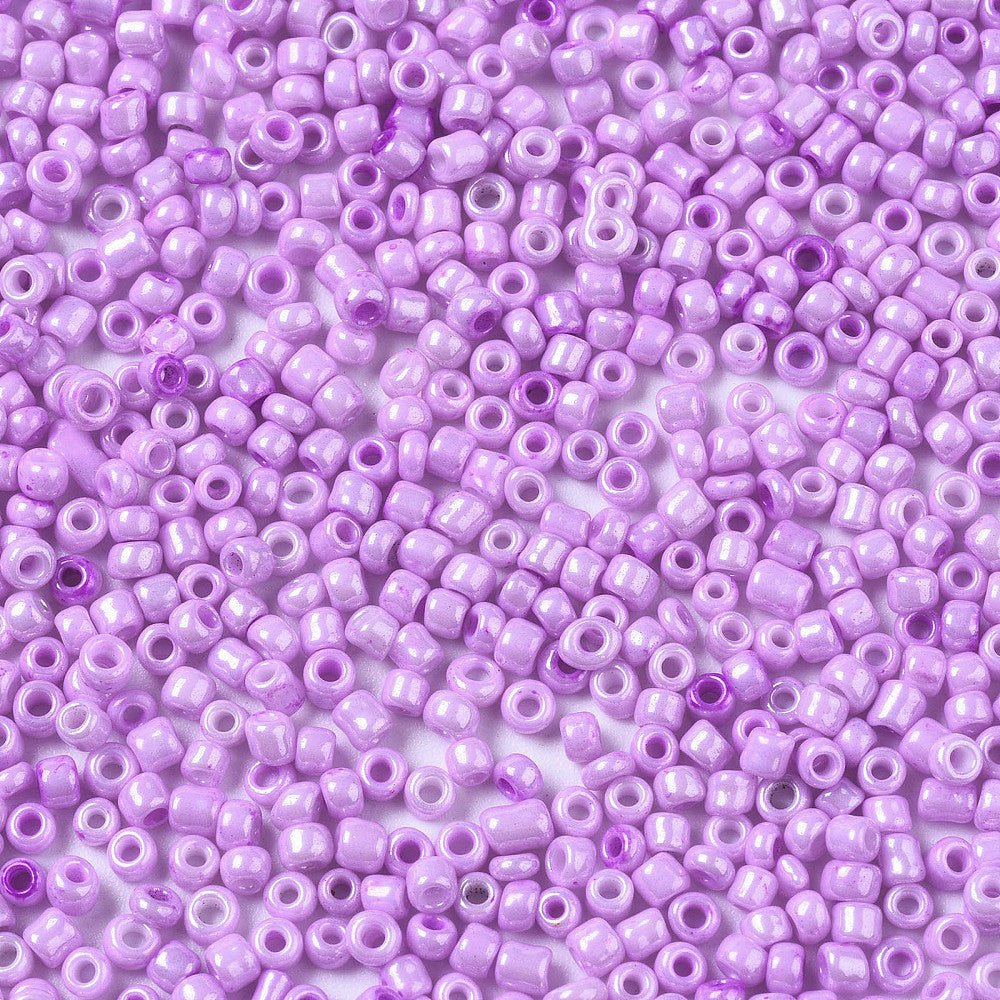 Rocailles Glasperler – Rund, Blomme (2–3mm, 20g) - Uniq Perler - 1111490401