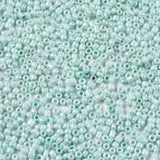 Rocailles Glasperler – Rund, Lys Turkis (2–2,5mm, 20g) - Uniq Perler - 