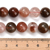 Rød Rutilkvarts Perler – Runde (12mm) - Uniq Perler - 