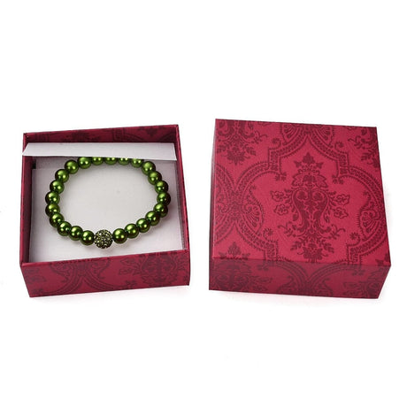 Røde Gaveæsker med Puff Print (9x9x3,7cm), 6 Stk - Uniq Perler - 111561