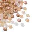 Rondel glasperler, Gylden/Brune nuancer str. 6 - 6,5mm (100 stk.) - Uniq Perler - 115629