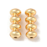 Rondel Perler, Forgyldt Messing, 8mm, 5 stk. - Uniq Perler - 112784