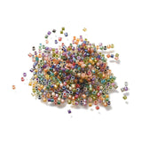 Rørformet glasperler – Mixede Farver (1,5 - 6,5mm) 5g - Uniq Perler - 116112