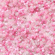 Rosa Glas Perle Mix, Seed Beads, 2 - 3,5mm, 20gr - Uniq Perler - 406845