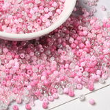 Rosa Glas Perle Mix, Seed Beads, 2 - 3,5mm, 20gr - Uniq Perler - 406845