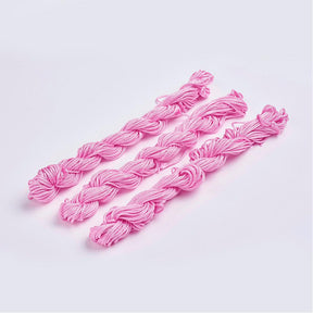 Rosa nylon tråd, 2mm (ca 12 meter.) - Uniq Perler - 115302