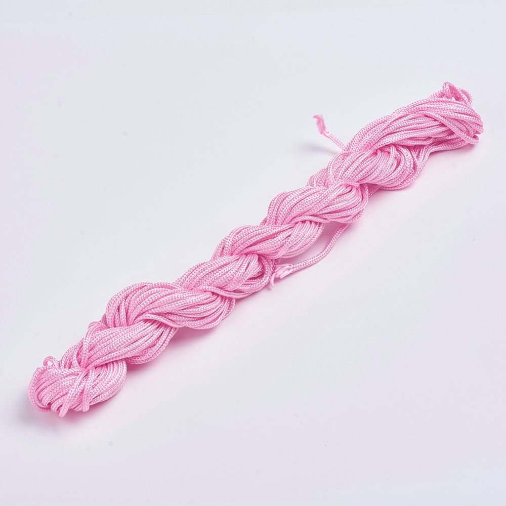 Rosa nylon tråd, 2mm (ca 12 meter.) - Uniq Perler - 115302
