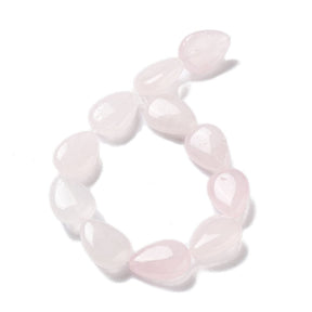 Rosenquarz - Tropfen (18x13mm) 1 Paar - Uniq Perler - 114855