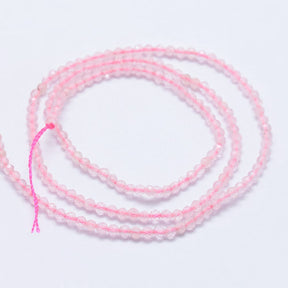 Rose quartz – Faceted (2–2.5mm) - Uniq Perler - 111332