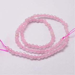 Rosenquarz – Facettiert (4mm) - Uniq Perler - 0000010634, 008258645678414021865846, 037799045678021160240847