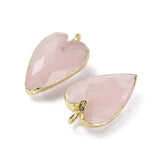 Rosakvarts Hjerte Vedhæng,(22x13x7,5mm) - Uniq Perler - 112315