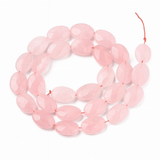 Rosakvarts – Oval, Facetteret (14x10mm) - Uniq Perler - 115756