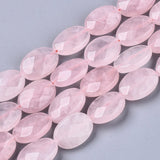 Rosakvarts – Oval, Facetteret (14x10mm) - Uniq Perler - 115756