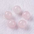 Rosakvarts Perler – Rosa, Runde (6mm) - Uniq Perler - 124336