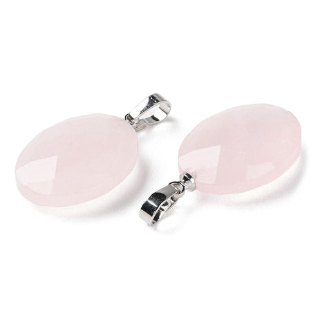 Rosakvarts Vedhæng, 21,8x13,4mm - Uniq Perler - 1111489961