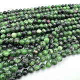 Rubin I Zoisit Perler, Rund (6mm) - Uniq Perler - 120845