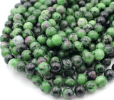 Rubin I Zoisit Perler, Rund (6mm) - Uniq Perler - 120845