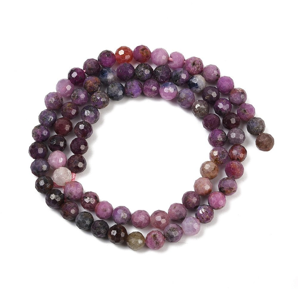 Rubin Rund – Facetteret (5mm) - Uniq Perler - 117590