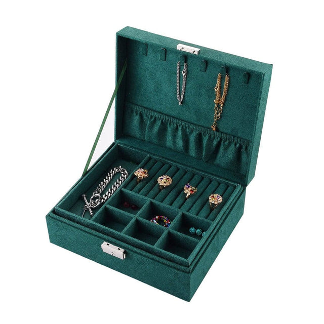 Rummeligt Grønt Smykkeskrin - Uniq Perler - 113785