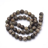 Runde Agat perler – Kokos Brun(8~8,5mm) - Uniq Perler - 