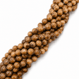 Runde Jade Perler – Coffee (8mm, Streng) - Uniq Perler - 116121