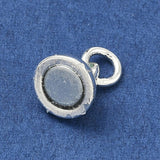 Runde Magnetlåse – Langtidsholdbar Forsølvet Messing (11x6x6mm) - Uniq Perler - 119086