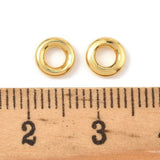 Runde Øskner – 24K Langtidsholdbar Forgyldt Messing (6x2mm) 6 Stk - Uniq Perler - 119073