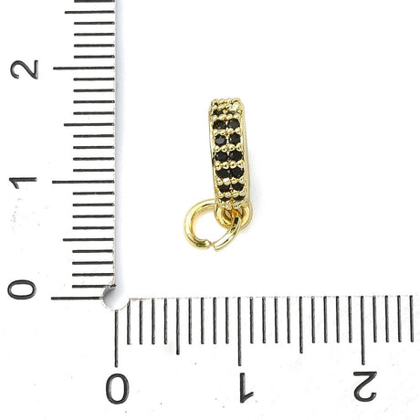 Runde Vedhæng Med Zirkonia – 18K Langtidsholdbar Forgyldt Messing - Uniq Perler - 120944
