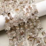 Rutileret Chips Kvarts – Klar (2 - 15mm) - Uniq Perler - 