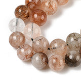 Rutileret kvarts – Sort Guld Rutileret, Runde (10mm) - Uniq Perler - 