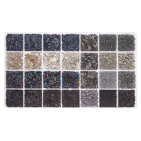 Set with Seed Beads – 28 Variants (280g, mixed colors) - Uniq Perler - 