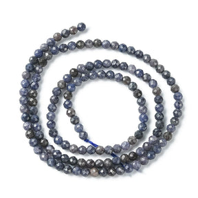 Saphir – Blau, facettierte Runde (3,5mm) - Uniq Perler - 115757