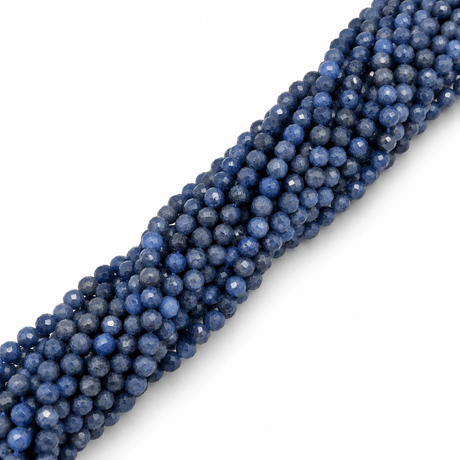 Safir Perler – Facetterede, Runde (3,5mm) - Uniq Perler - 125935