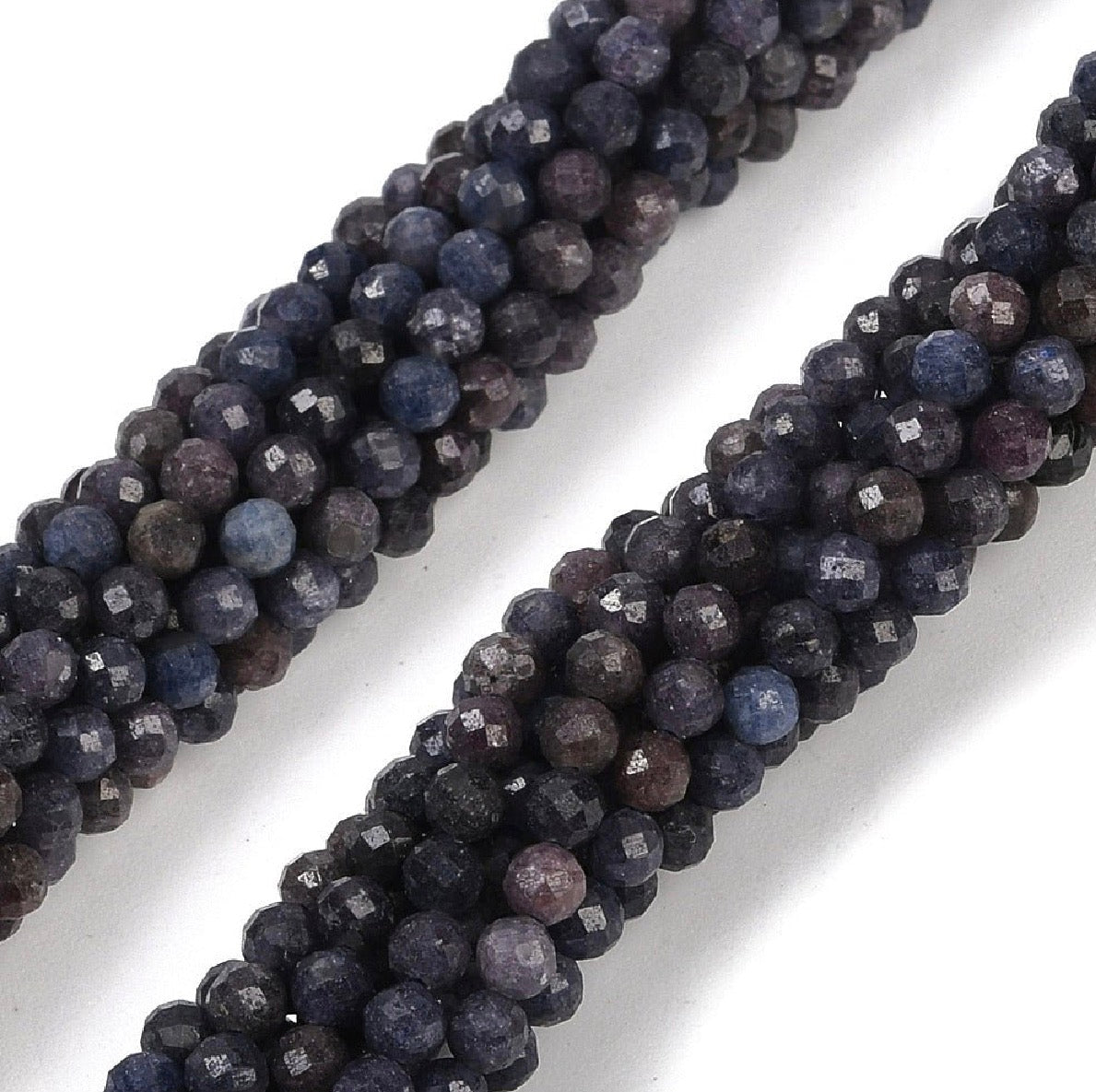 Safir Perler – Facetterede, Runde (3,5mm) - Uniq Perler - 125935