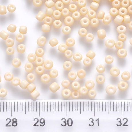 Seed Beads, creme, str 2x1,5 mm, 20 gram - Uniq Perler - 113418