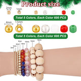 Seed Beads DIY Sæt – Jule Farve Mix, Metallic Og Opaque, Runde (2-4mm) - Uniq Perler - 126327