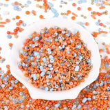 Seed Beads – Elektroplatede, Mix Koral Farver (1,2–7mm) 20g - Uniq Perler - 115223