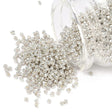 Seed Beads – Galvaniseret Sølv, Runde (12/0, 2mm) 450 g - Uniq Perler - 126423
