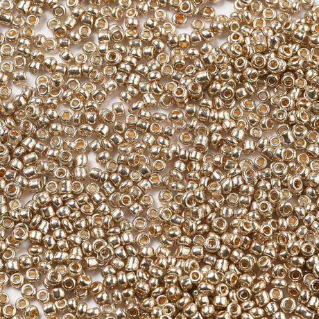 Seed Beads – Guld, Runde (2mm) 450g - Uniq Perler - 1111489812