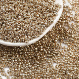 Seed Beads – Guld, Runde (2mm) 450g - Uniq Perler - 1111489812