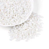 Seed Beads Hjerteform – Hvid (3,5x4,5mm) 20g - Uniq Perler - 115744