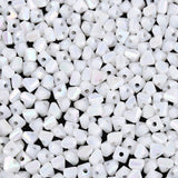 Seed Beads Hjerteform – Hvid (3,5x4,5mm) 20g - Uniq Perler - 115744