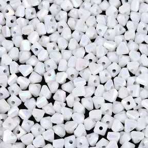 Seed Beads Heart Shape – White (3.5x4.5mm) 20g - Uniq Perler - 115744