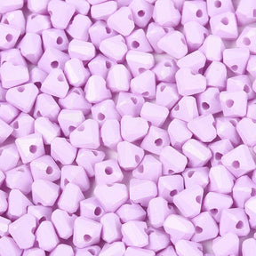 Seed Beads Hjärtaform – Lila/Rosa (3,5x4,5mm) 20g - Uniq Perler - 115745