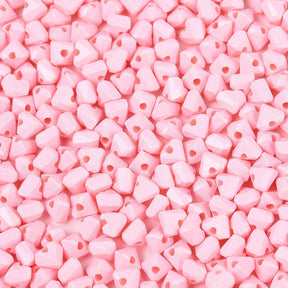 Seed Beads Hjärta form – Rosa (3,5x4,5mm) 20g - Uniq Perler - 115747