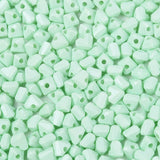 Seed Beads Hjerteform – Turkis (3,5x4,5mm) 20g - Uniq Perler - 115746