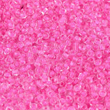 Seed Beads – Magenta, Farvet Inderside (12/0, 2mm) 450g - Uniq Perler - 126434