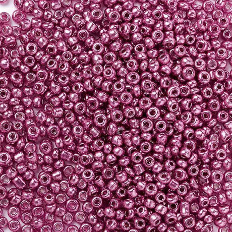 Seed Beads – Metallic Camellia, Runde (2mm) 450g - Uniq Perler - 126368