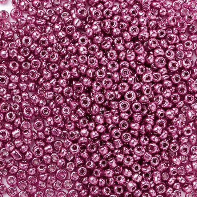 Seed Beads – Metallic Camellia, Runde (2mm) 450g - Uniq Perler - 126368