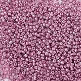 Seed Beads - Metallic Farve, Rund, rosa (2mm, 20g) - Uniq Perler - 
